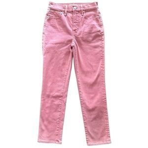 Madewell The Perfect Vintage Jean Botanical Dye Pink Size 24